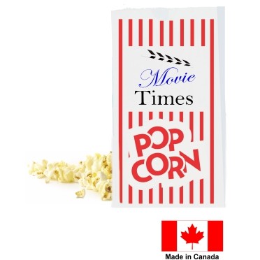 3 Lb. White Stock Popcorn Bag 2C1S (4.75"x2.8"x8.8")